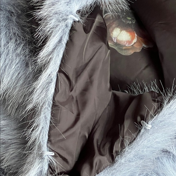 Jason Wu Soft Blue Faux Fur Wrap - Picture 5 of 11